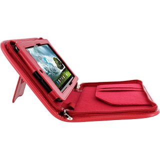 Asus MeMO Pad 7   Executive Portfolio Leather Case Red   rooCASE Laptop