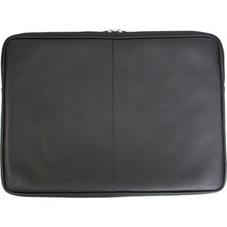 Leather Laptop Sleeve   Black