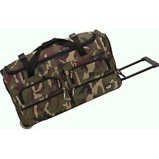 Voyage 2 30 Rolling Duffel Camouflage Green   Rockland Luggage