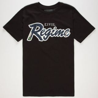 Regime Nation Mens T Shirt Black In Sizes X Large, Xx Large, Small, Large