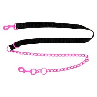 Platinum Pets Coated Hands Free Leash with Black Nylon Handle   Pink (59 x 2.