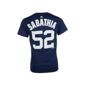 New York Yankees CC Sabathia Majestic MLB Official Player T Shirt