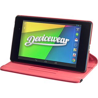 Google Nexus 7   The Ridge Vegan Leather Case Red   Devicewear Lapto