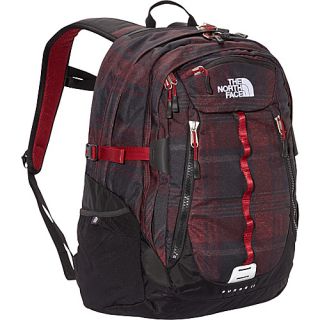 Surge 2 Laptop Backpack Biking Red Distressed Plaid   The North F
