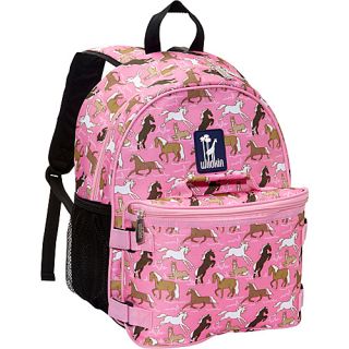 Horses in Pink Bogo Backpack w/ Lunch Bag Horses in Pink   Wildkin Schoo