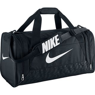 Brasilia 6 Medium Duffel Black/Black/White   Nike All Purpose Duffels