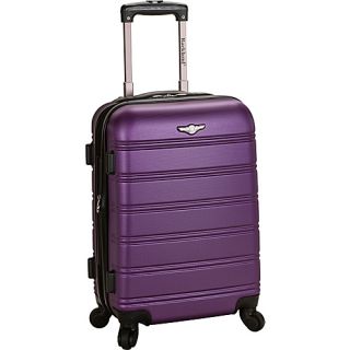 20 Melbourne Expandable ABS Carry On Purple   Rockland Luggage