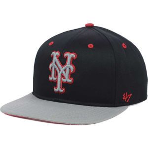 New York Mets 47 Brand MLB Red Under Snapback Cap