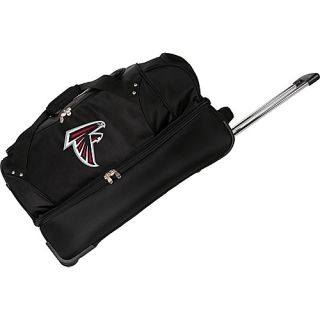 NFL Atlanta Falcons 27 Drop Bottom Wheeled Duffel Bag Blac