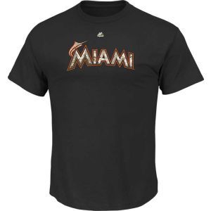 Miami Marlins Majestic MLB Camo Wordmark T Shirt