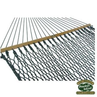 Outdoor Patio Large Duracord Rope Hammock   Green