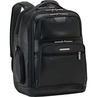 Medium Leather Backpack Black   Briggs & Riley Laptop Backpacks