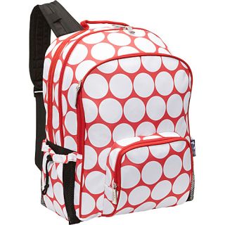 Macropak Backpack Big Dot Red & White   Wildkin School & Day Hiking Back