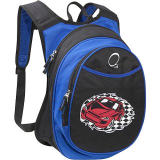 O3 Kids Pre School Racecar Backpack with Integrated Lunch Cooler Racecar