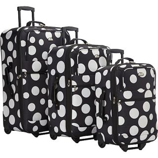 Tokyo Collection 3 Piece Luggage Set EXCLUSIVE Black & White   Am