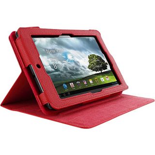 Asus MeMO Pad 7   Dual View Folio Case Red   rooCASE Laptop Sleeves