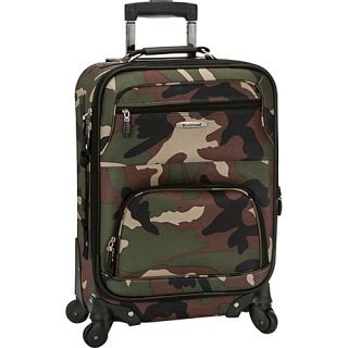 Mariposa 19 Expandable Spinner Carry On Camouflage Green   Roc