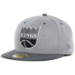 Sacramento Kings New Era NBA Hardwood Classics H Gray 59FIFTY Cap