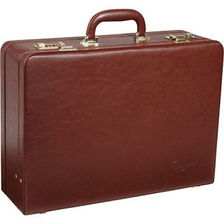 Large Expandable Faux Leather Attach Case Brown   AmeriLeather Non 