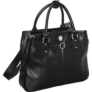 E GO Leather Career Bag Black   Jill e Designs Ladies Business