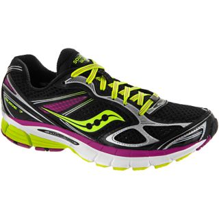 Saucony Guide 7 Saucony Womens Running Shoes Black/Citron/Berry