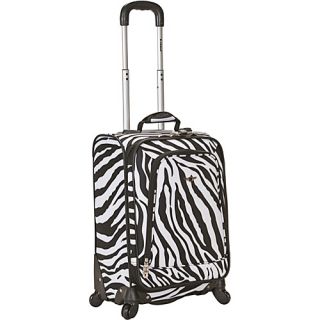 Venice 20 Spinner Carry On Zebra   Rockland Luggage Small Roll