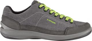 Mens Lowa Pavo   Asphalt/Green Sneakers