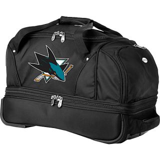 NHL San Jose Sharks 22 Drop Bottom Wheeled Duffel Bag Blac