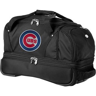 MLB Chicago Cubs 22 Drop Bottom Wheeled Duffel Bag Black  