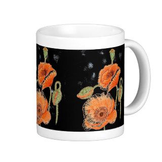 'Poppy Midnight' Mug