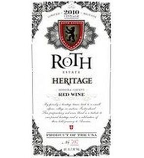 Roth Heritage Red 2010 Wine