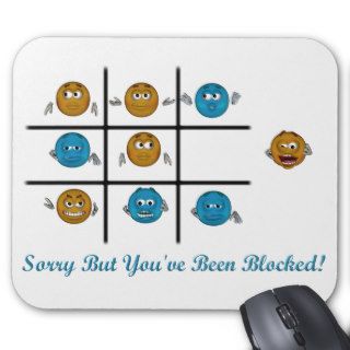 Sorry youve been blocked  office, humor, chatroom mouse mat