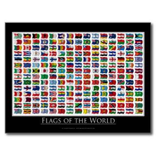 Flags of the world   Postcard