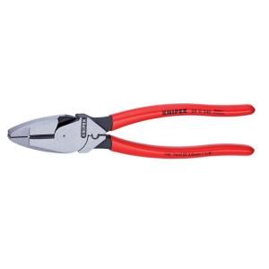KNIPEX 9 1/4 in. High Leverage Lineman New England with Tape Puller and Crimper 09 11 240 SBA