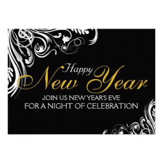 New Year's Eve Party Personalized Invites