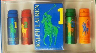 RALPH LAUREN POLO 5 Piece The Big Pony Collection Deodorizing Body Spray Gift Set for Men (Four 1.75 OZ each & Number 1 4.2 OZ EDT SPRAY)  Fragrance Sets  Beauty