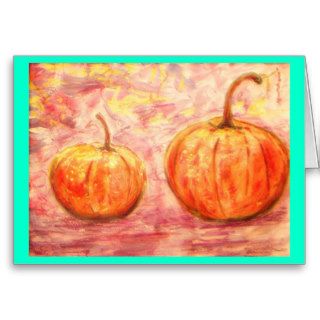 Two Pumpkins peace on earth Cards