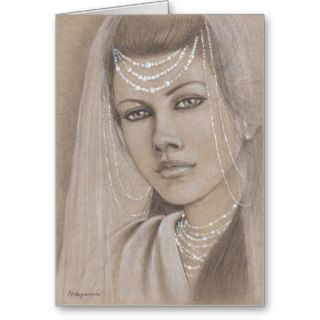 The Bride greeting card