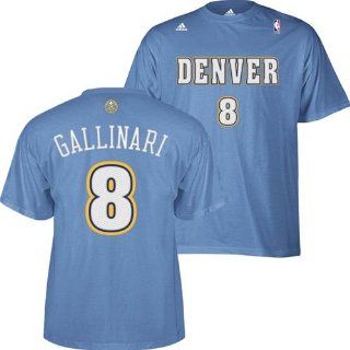 Denver Nuggets Danilo Gallinari #8 Name & Number T Shirt XL  Athletic Shirts  Sports & Outdoors