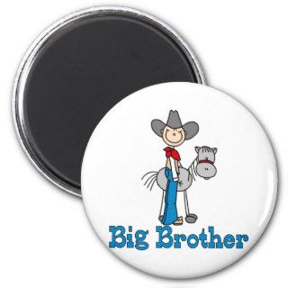 Stick Cowboy Big Brother Magnet