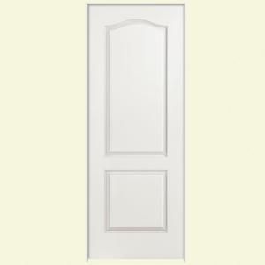 Masonite Smooth 2 Panel Arch Top Hollow Core Primed Composite Prehung Interior Door 18450