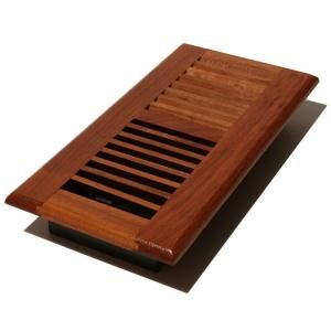 Decor Grates 2 1/4 in. x 12 in. Solid Brazilian Cherry Wood Floor Register with Damper Box WLC212 N