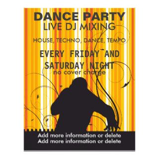 Dance Party Live DJ Music Flyer