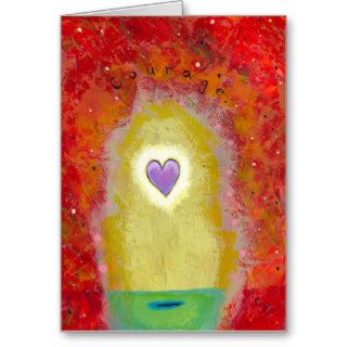 Title Tiny Art #596 Purple heart courage PERSONAL Card