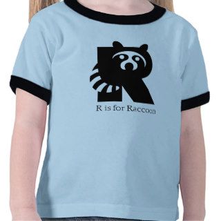 Raccoon Animal Alphabet Shirts