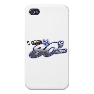 I Love the 80s Eighties MUSIC 1980s music fan Cover For iPhone 4