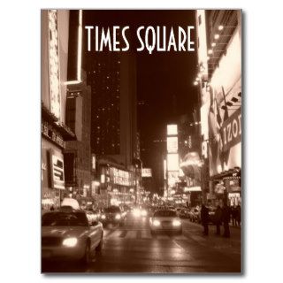 Times Square (sepia) Postcard