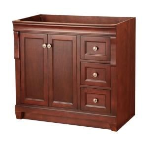 Foremost Naples 36 in. W x 21 in. D Vanity Cabinet Only in Tobacco NATA3621D