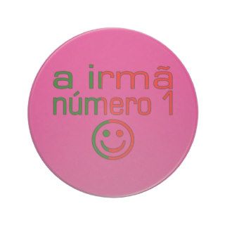 A Irmã Número 1   Number 1 Sister in Portuguese Beverage Coasters