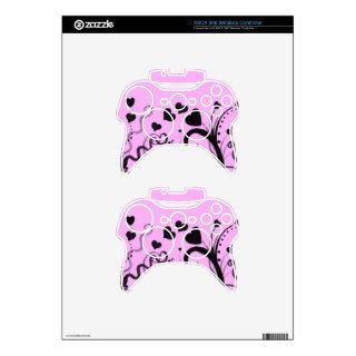 Hearts and Swirls and Ink and Pink Xbox 360 Controller Skins